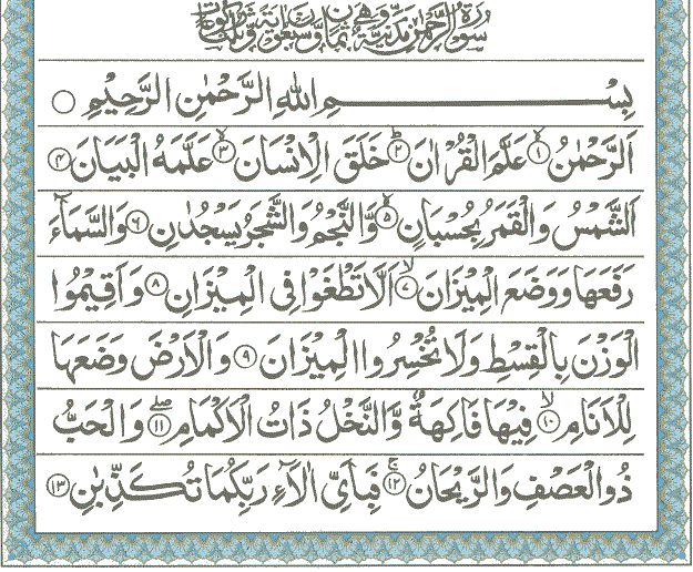 Surah Rehman Translation - Read & Download free