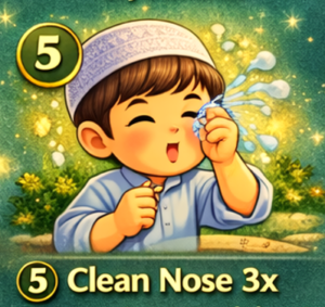 How to Perform Wudu 5 Clean the Nose