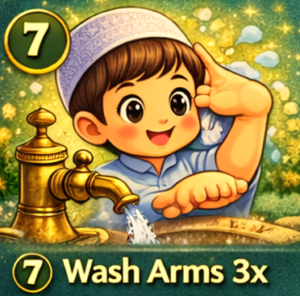 How to Perform Wudu 7 Wash the Arms